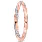 Diamond Classics&#8482; 10kt. Rose Gold 1/4ct. Diamond Eternity Ring - image 2