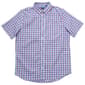 Mens Chaps Plaid Short Sleeve Button Down Shirt - White - image 2