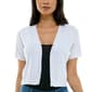 Womens Nina Leonard Short Sleeve Box Knit Bolero Shrug - image 1