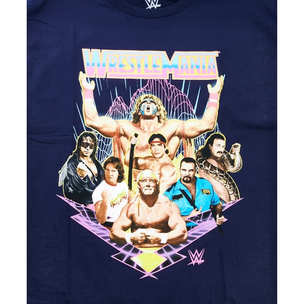 Young Mens WWE® Vintage WrestleMania Short Sleeve Tee