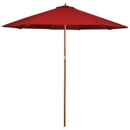 Northlight Seasonal 9ft. Wooden Pole Patio Market Umbrella