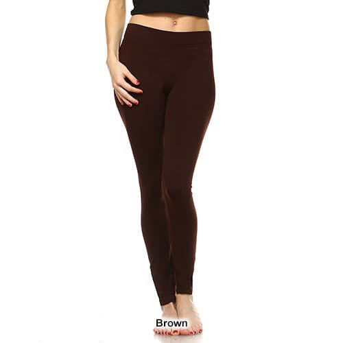 Womens White Mark Solid Skinny Leggings