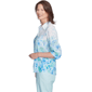 Petite Alfred Dunner St. Thomas Floral Border Button Down - image 4