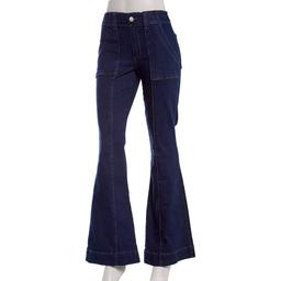 Juniors Madden Girl High Rise Denim Elastic Back Flare Jeans