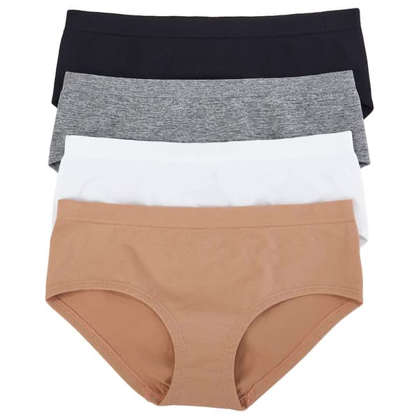 Girls &#40;7-14&#41; Rene Rofe Elizabeth 4pk. Seamless Hipsters - image 