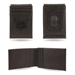 Mens NBA Charlotte Hornets Faux Leather Front Pocket Wallet