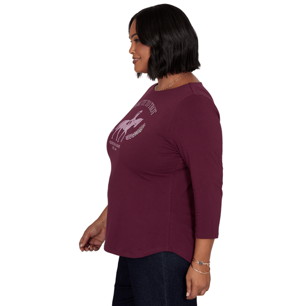 Plus Size Ruby Rd. Must Haves II Haute Trot Equestrian Tee