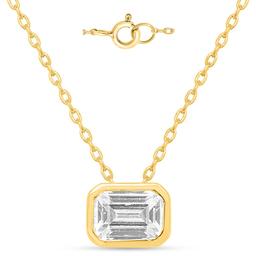 Nova Star® 1ctw. Emerald Lab Grown Diamond Solitaire Pendant