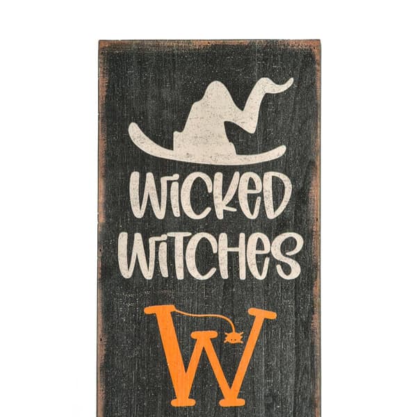 National Tree 39in. Halloween Wicked Witches Welcome Porch Sign