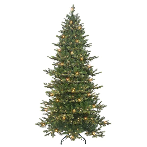 Puleo International 7.5ft. Pre-Lit Slim Royal Douglas Fir Tree - image 