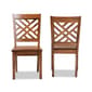 Baxton Studio Caron Walnut Brown Wood 2pc. Dining Chair Set - image 2