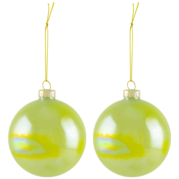 Northlight 6ct. Shiny Blue, Green, & Teal  Christmas Ornaments