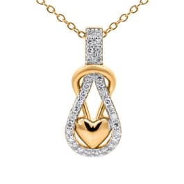 Nova Star&#40;R&#41; 1/4ctw. Lab Grown Diamond Interwoven Heart Pendant