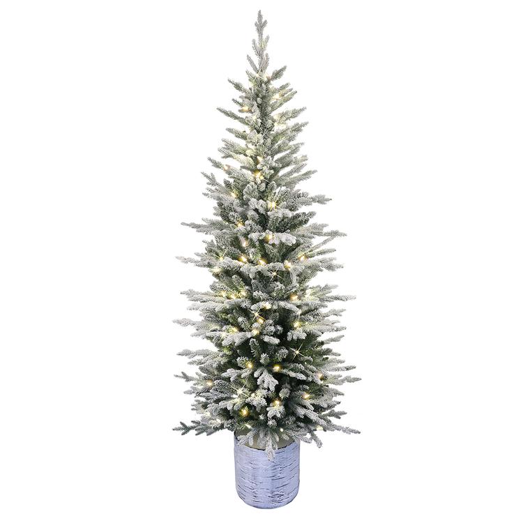 Puleo International 7.5ft. Pre-Lit Scandinavian Fir Christmas Tre