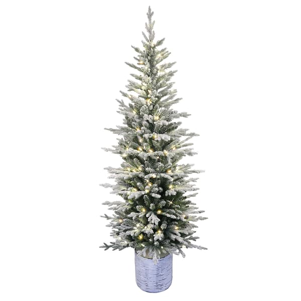 Puleo International 7.5ft. Pre-Lit Scandinavian Fir Christmas Tre - image 