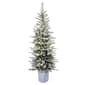 Puleo International 7.5ft. Pre-Lit Scandinavian Fir Christmas Tre - image 1