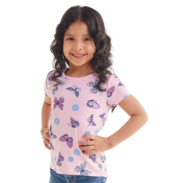 Girls &#40;4-6x&#41; BTween&#174; 3pk. Short Sleeve Butterfly Drop Tail Tees