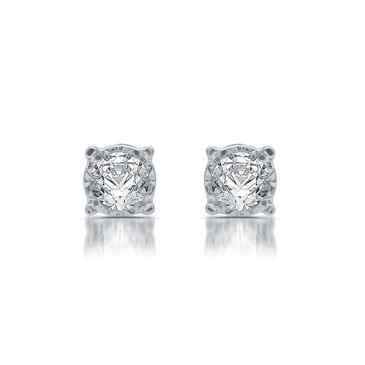 Diamond Classics(tm) 10kt. White Gold 1/4ctw. Stud Earrings