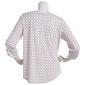 Womens Cure 3/4 Sleeve Roll Tab Geometric Crepe Blouse - image 2