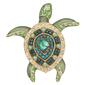 Napier Boxed Gold Tone Green Turtle Pin - image 1