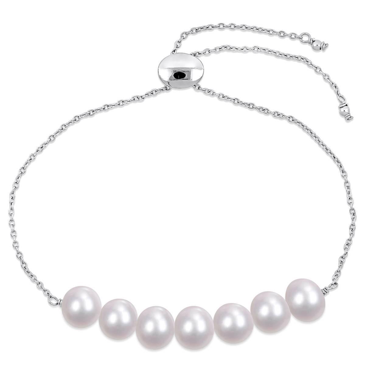 Gemstone Classics™ Pearl Adjustable Bolo Bracelet
