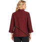 Womens Ali Miles Textured Button Front Structured Jacket - image 2