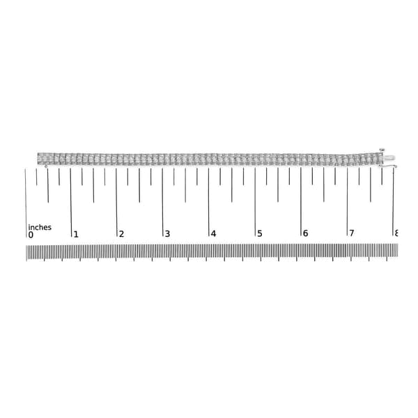 Haus of Brilliance Sterling Silver 1ctw. Diamond Link Bracelet