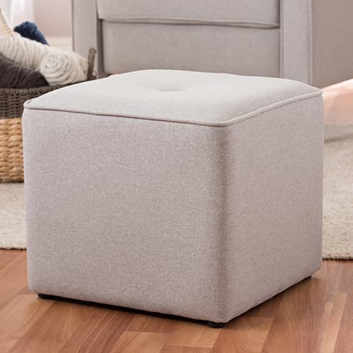 Baxton Studio Corinne Upholstered Ottoman