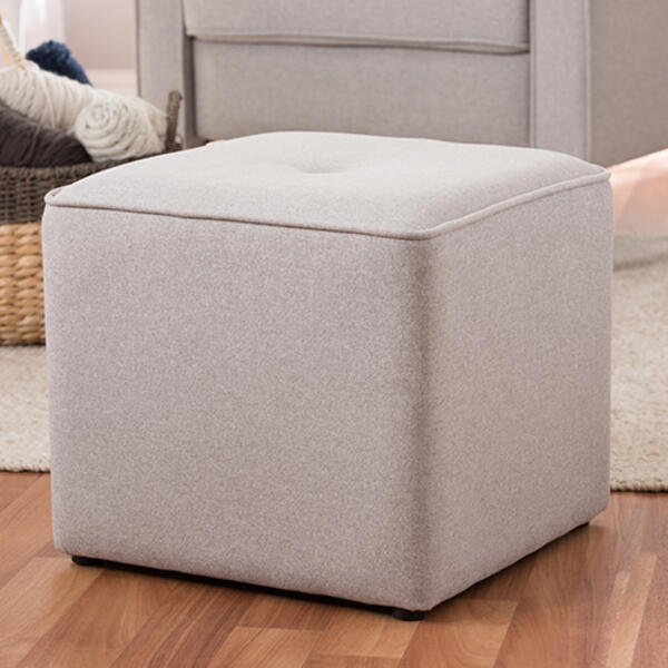 Baxton Studio Corinne Upholstered Ottoman - image 