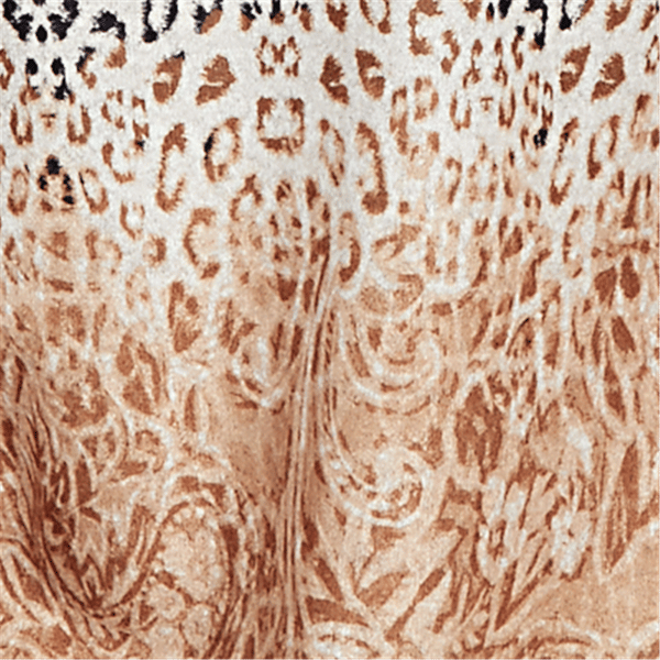 Womens Ruby Rd. Cozy Time Ombre Leopard Paisley Blouse