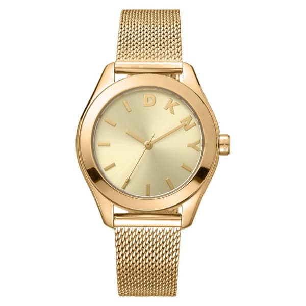 Womens DKNY Astoria Logo Champagne Dial Watch - DK1L032M0025