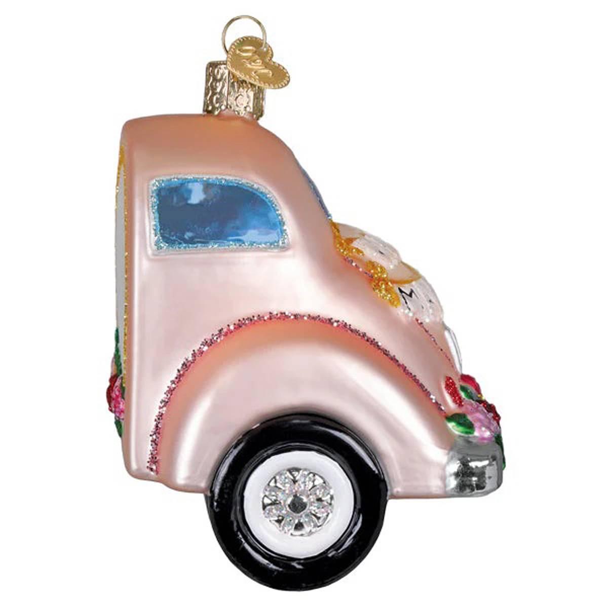 Old World Christmas Just Married Magic Glass Ornament