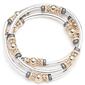 Nine West Tri-Tone Set of 3 Stretch Bracelets - image 1