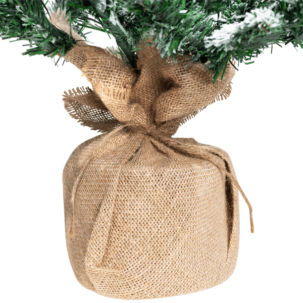 Northlight 3.5ft. Frosted Pine Christmas Tree in Burlap Base