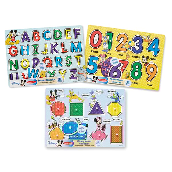 Melissa & Doug&#40;R&#41; Disney Peg Puzzle Bundle