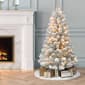 Puleo International 4ft. Pre-Lit Flocked Christmas Tree - image 2