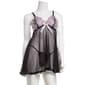 Womens Spree Intimates 2pc. Lace & Mesh Babydoll Set - image 1