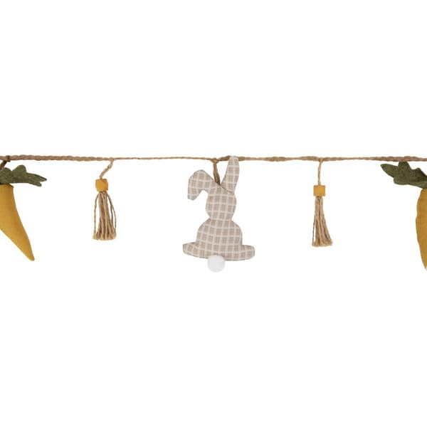 Northlight Seasonal Plush Rabbit & Carrot Twine Easter Garland