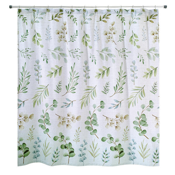 Avanti Ombre Leaves Shower Curtain - image 