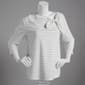 Womens Hannah & Gracie 3/4 Sleeve Marilyn Neck Bow Stripe Top - image 3
