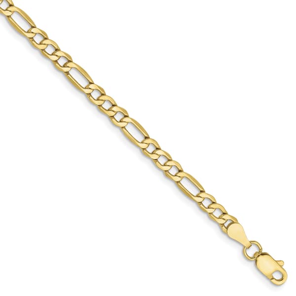 Unisex Gold Classics&#8482; 10kt. 3.5mm 20in. Semi-Solid Figaro Chain