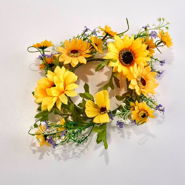 A Cheerful Giver(R) Sunflower Wreath Candle Ring - image 