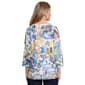 Womens Ali Miles 3/4 Sleeve Abstract Graffiti Tee - image 2