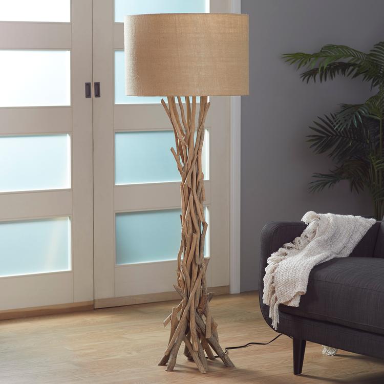 9th & Pike® Natural Driftwood Twigs Floor Lamp