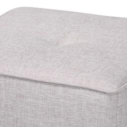 Baxton Studio Corinne Upholstered Ottoman