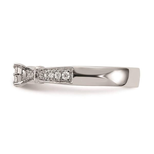 Pure Fire 14kt. White Gold Lab Grown Diamond Trio Engagement Ring