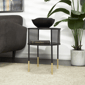 9th & Pike® Contemporary Black Metal Accent Table - image 2