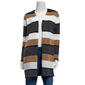 Womens By Design Long Sleeve Color Block Stripe Cardigan - image 1