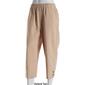 Womens Emily Daniels Solid Sheeting Capri Pants with Pockets - image 4