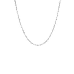 Sterling Silver Singapore 18in. Chain Necklace